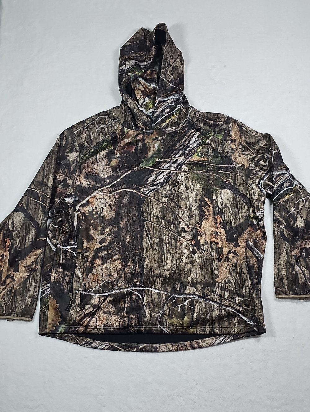 Mossy Oak Camo Hoodie Mens 3XL Break-Up Country Performance Pullover Face Mask